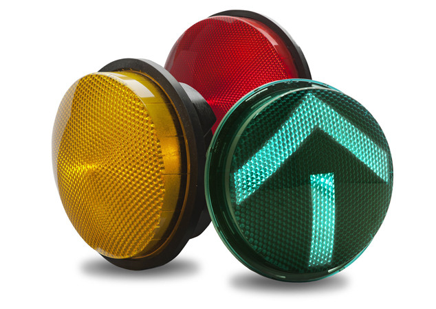 Traffic light three-color / LED