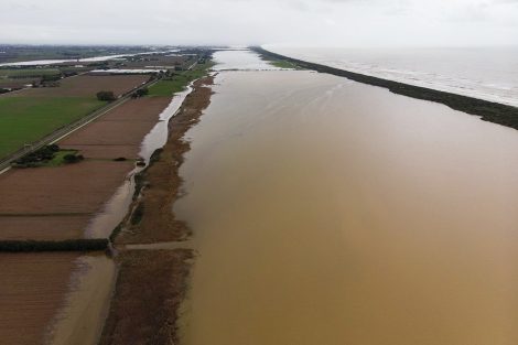 L'Oasi invasa dalle acque della laguna