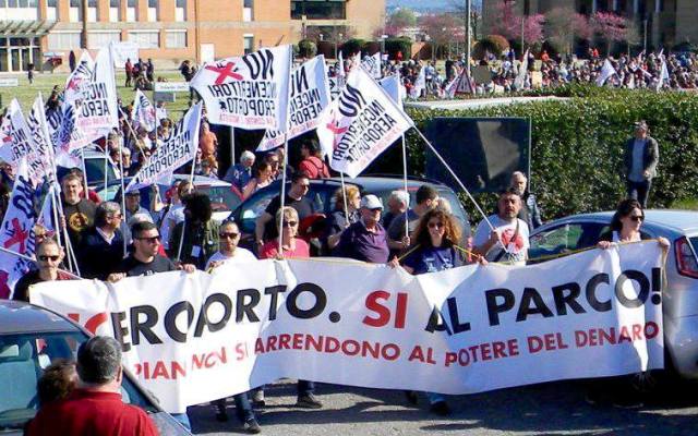 Manifestazione del 30 marzo 2019 (dalla pagina Facebook di Presidio Noinc Noaero