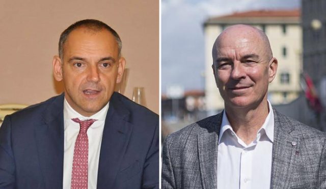 Da sinistra Luca Menesini e Luca Salvetti