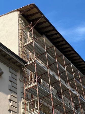 Cantiere edilizio a Firenze (foto di C. Manetti)