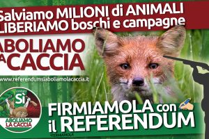 Prorogata anche in Toscana la raccolta firme per il referendum abrogativo della caccia