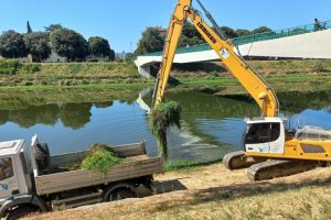 rimozione-alga-Arno_Toscana-ambiente