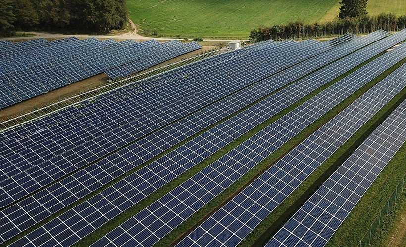 Un esempio di fotovoltaico agricolo.